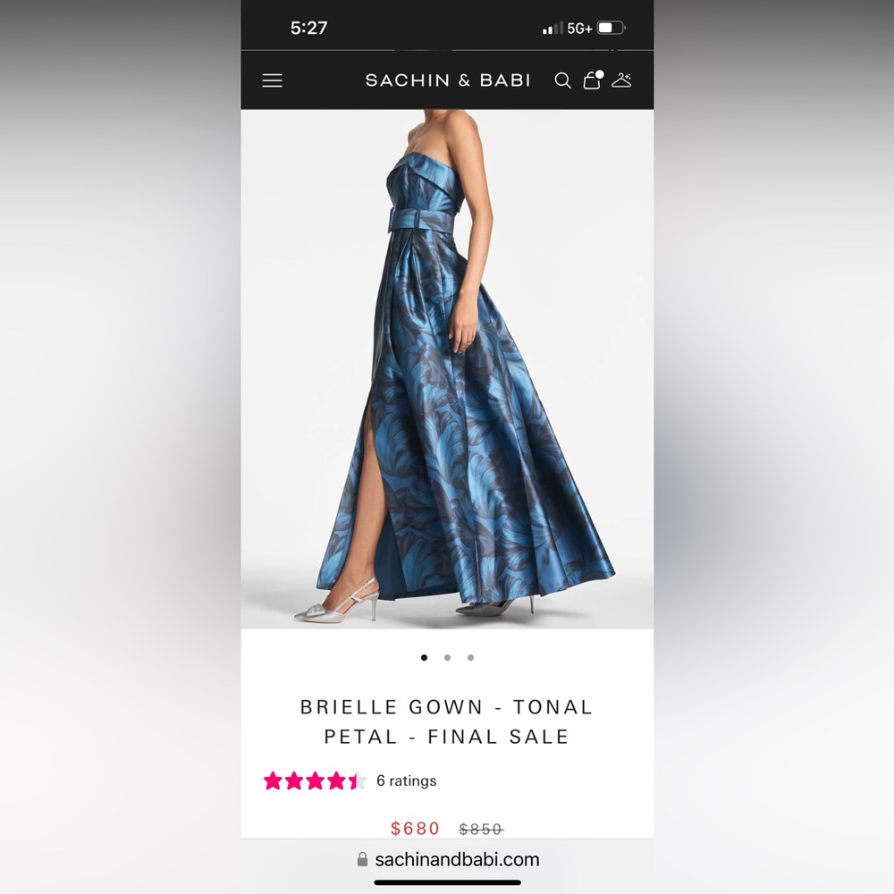 NWT stunning Sachin & Babi gown